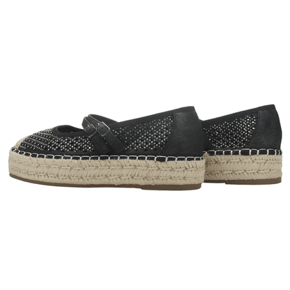 Alpargata Negro Mujer Casual Chalada Tap-50 Zapatos Planos Comfort Chalada