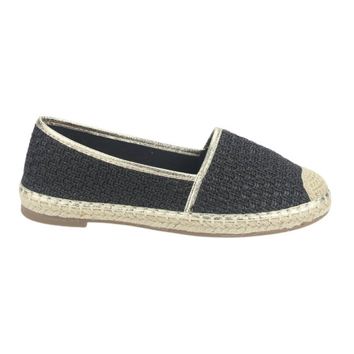 Alpargatas Chalada Mujer Poetto-1 Negro Casual Zapatos Planos Comfort Chalada