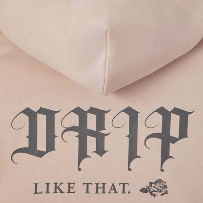 ANTIQUE GRAPHIC HOODIE- ROSE