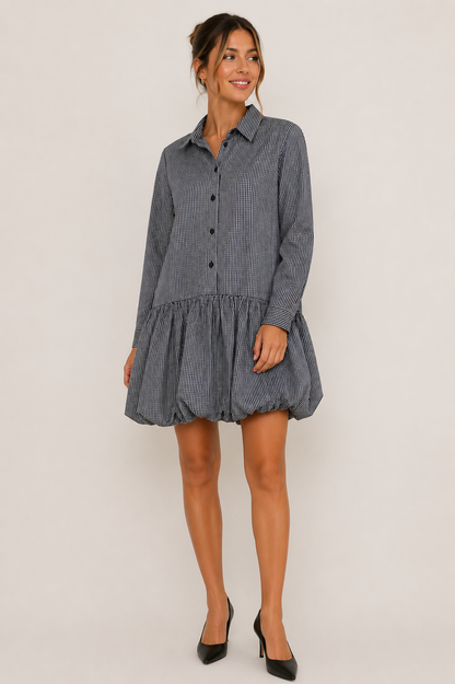 Arerie Dress (Navy/White)