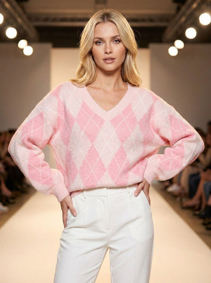 Ashling Knit Jumper (Rose Pink)