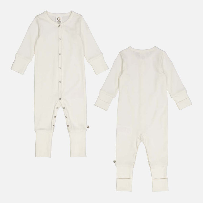 Baby Cotton Rib Pyjamas - Balsam Cream