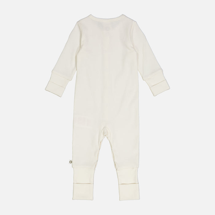 Baby Cotton Rib Pyjamas - Balsam Cream