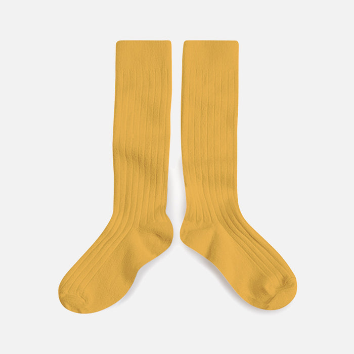 Baby & Kids Cotton Knee Socks - Chamomile