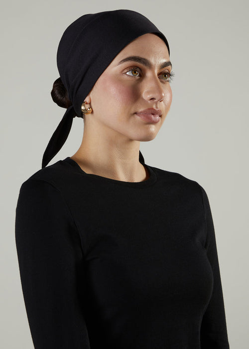 Bandana Black Hijab Cap