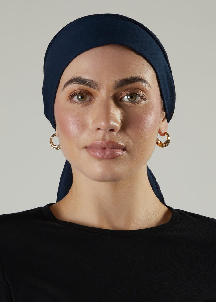 Bandana Navy Hijab Cap
