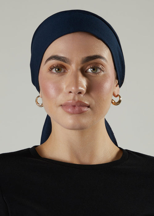 Bandana Navy Hijab Cap