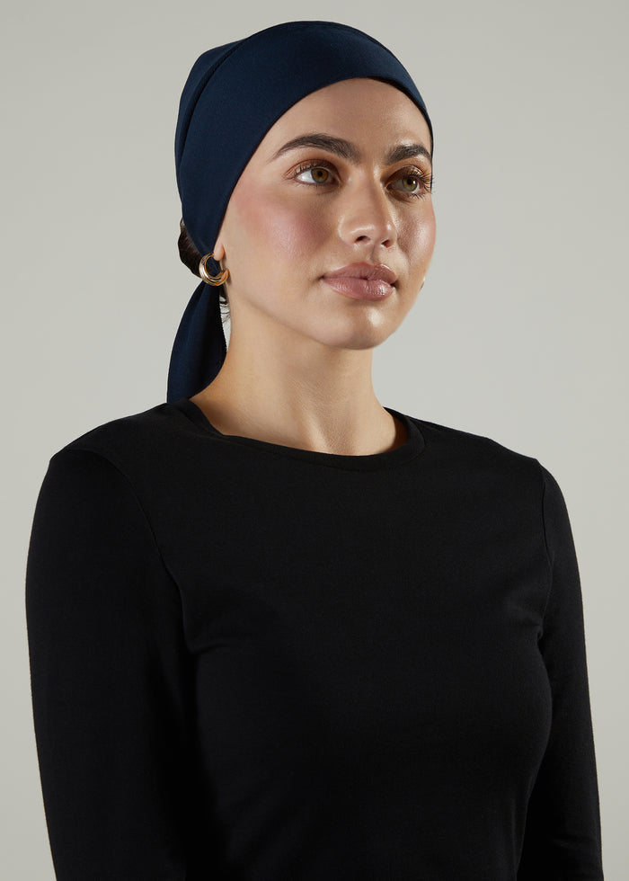 Bandana Navy Hijab Cap