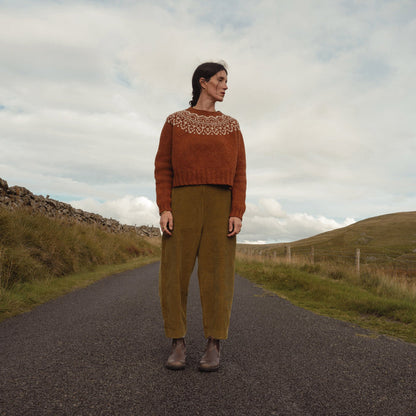 Blackthorn Women's Trousers - Cotton Corduroy - Seaweed