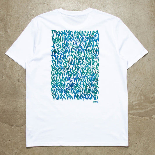 Blue Chicago Pioneers Back Print - Tshirt - White