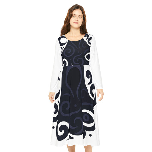 Boho Chic Women’s Long Sleeve Dance Dress