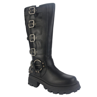 Bota Chalada Mujer Triva-1 Negro Casual Botas Plataforma Chalada