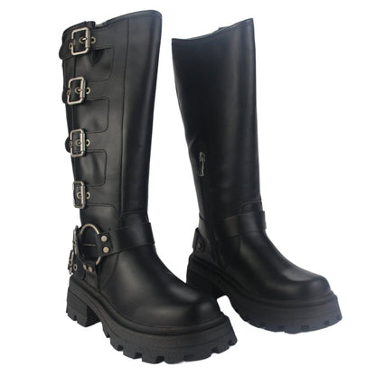 Bota Chalada Mujer Triva-1 Negro Casual Botas Plataforma Chalada