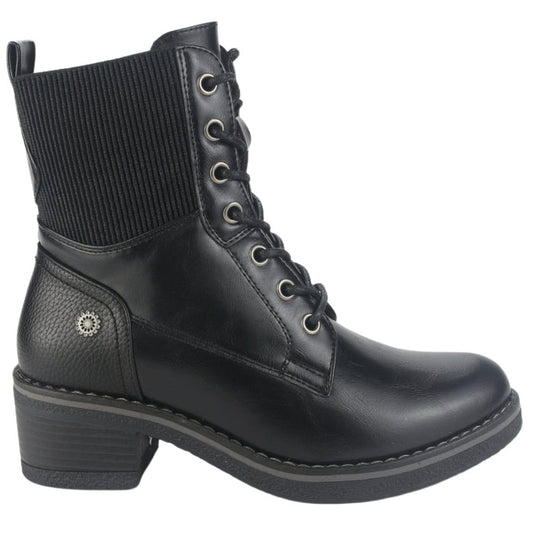 Botin Chalada Mujer Brike-2 Negro Casual Botines Taco Chalada