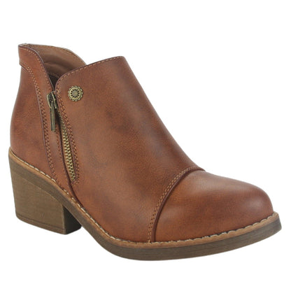 Botin Chalada Mujer Camp-31 Tostado Casual Botines Taco Chalada