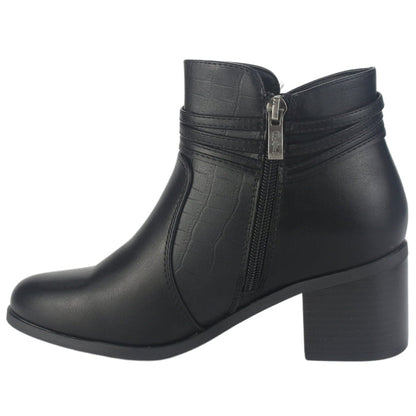 Botin Chalada Mujer Diva-4 Negro Casual Botines Taco Chalada