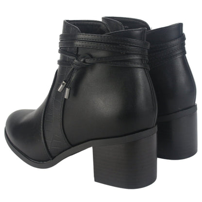 Botin Chalada Mujer Diva-4 Negro Casual Botines Taco Chalada