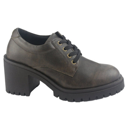 Botin Chalada Mujer Jordi-1 Café Casual Botines Taco Chalada