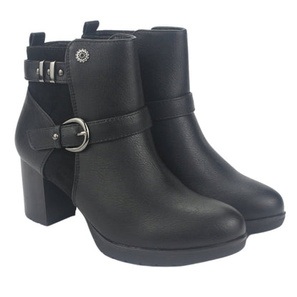 Botin Chalada Mujer Lelia-1 Negro Casual Botines Taco Chalada