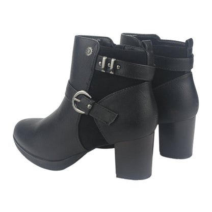 Botin Chalada Mujer Lelia-1 Negro Casual Botines Taco Chalada