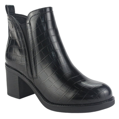 Botin Chalada Mujer Prata-6 Negro Casual Botines Taco Chalada