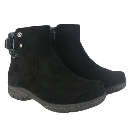 Botin Chalada Mujer Qual-5 Negro Casual Botines Taco Chalada