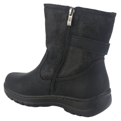 Botin Chalada Mujer Qual-7 Negro Casual Botines Taco Chalada