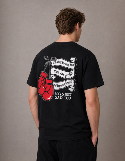 BOXING GLOVE TEE BLACK