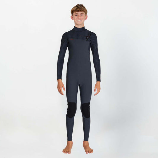 Boy's HyperFire 3/2mm Steamer Chest Zip - Gunmetal