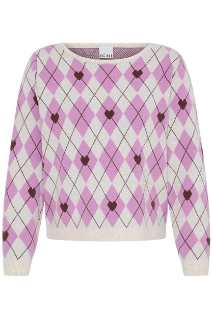 Brielle Jumper (Oatmeal/Purple)