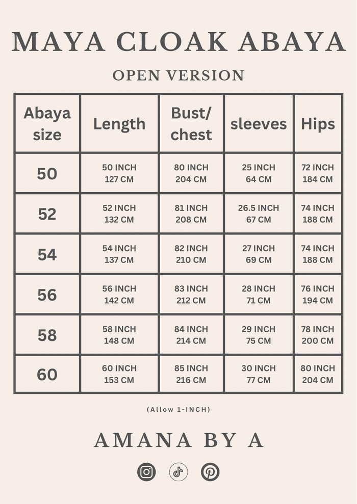 BROWN MAYA Cloak Abaya | OPEN | Free hijab |