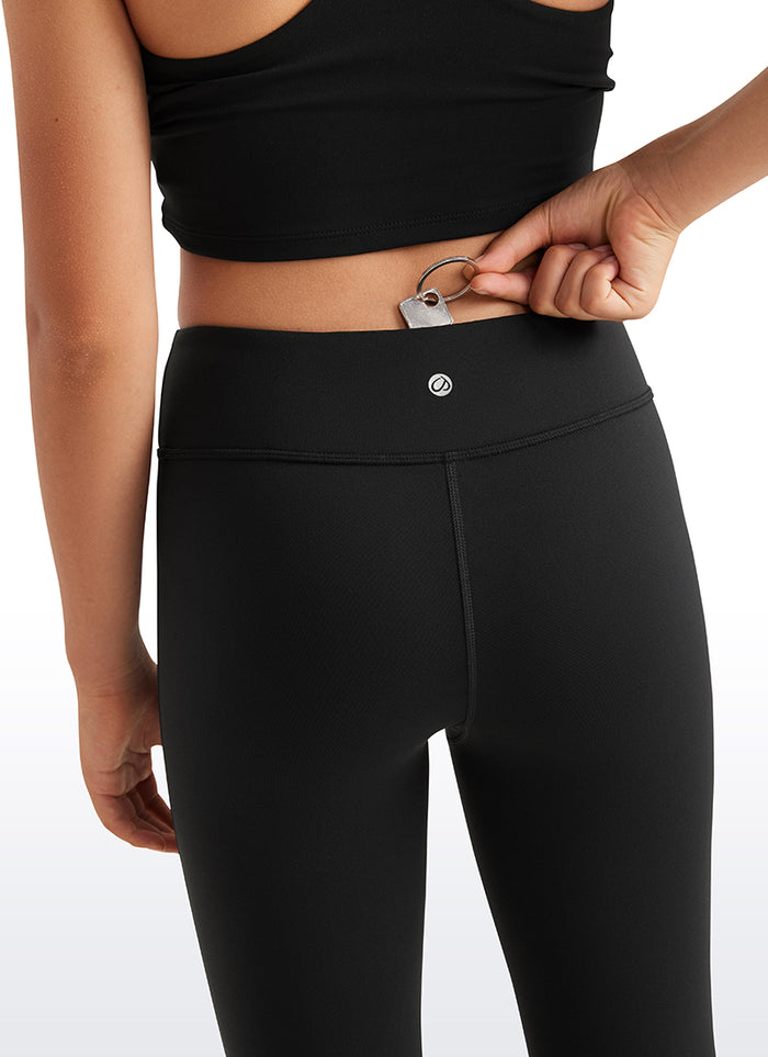 CRZ YOGA Girl's Active Sports Yoga Lounge Butterluxe Flare Leggings Black