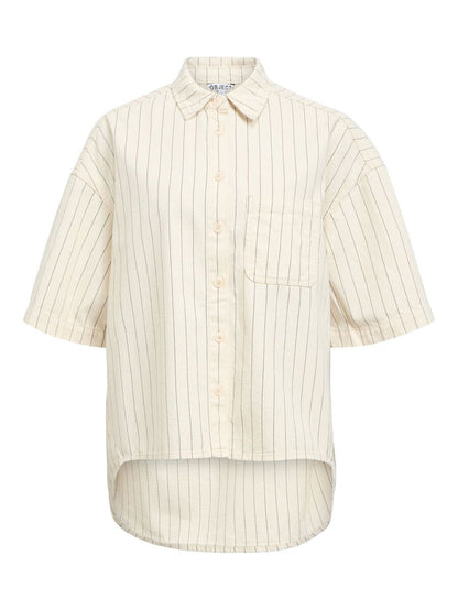 Cally Oversized Shirt (Birch/Black)