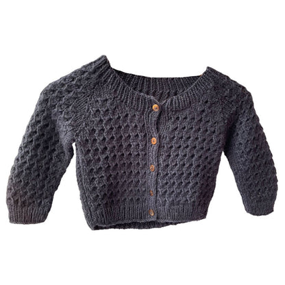 Cardigan | Hand Knit 100% Wool | 9 Months