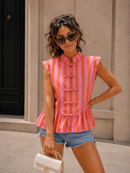 Carla Top (Orange/Pink)