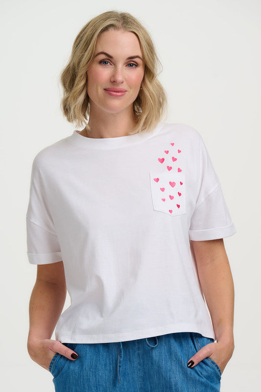 Celia Boxy T-Shirt (White)