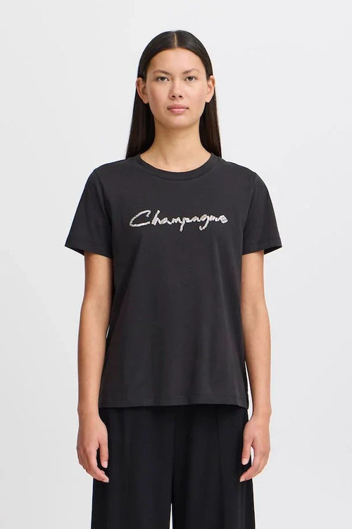 Champagne T-Shirt (Black)