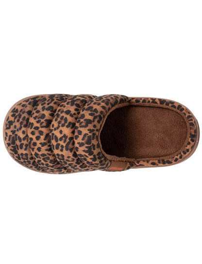 Chaussons mules Femme BLOUP Léopard camel