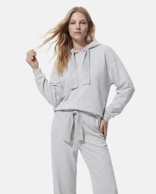 Chilli Glitter Hoodie (Light Grey/Melange)