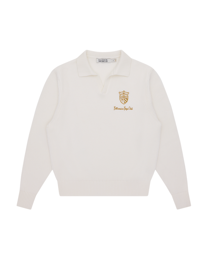 Clubhouse Knitted Collared Jumper