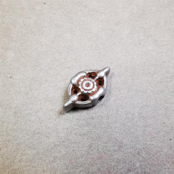 Cold Iron Vajra Amulet 1.0" - Tibetan Buddhist amulet, view 7