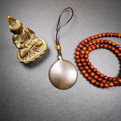Copper Melong 1.88" - Tibetan Buddhist art, view 8