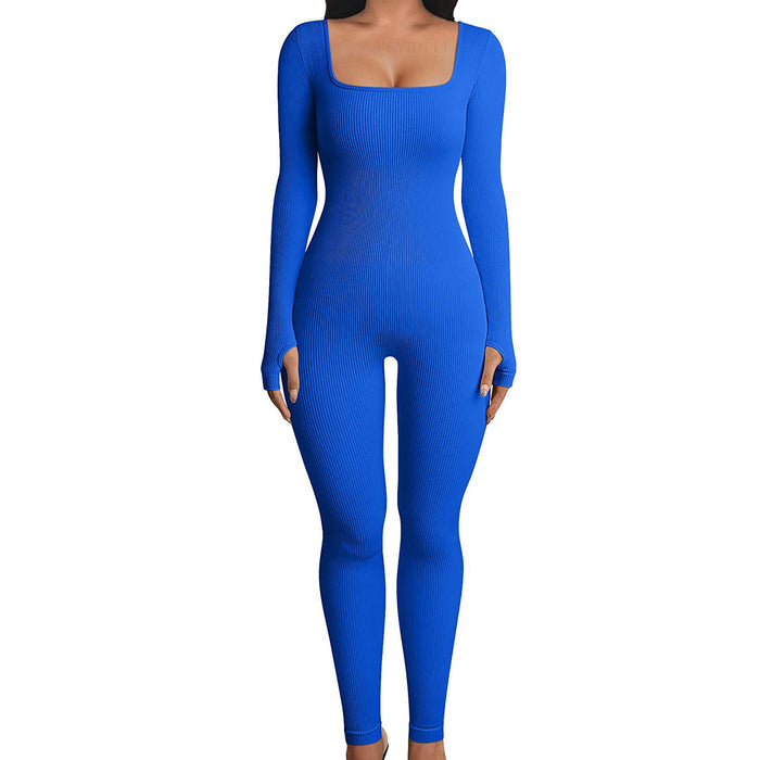 Blue bodysuit on a white background