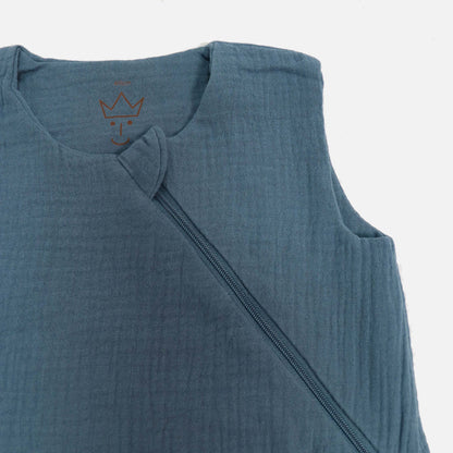 Cotton Muslin Levi Sleeping Bag - Agean Blue