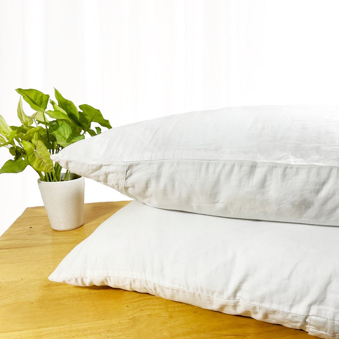 Cotton  Pillow with Wool Infill