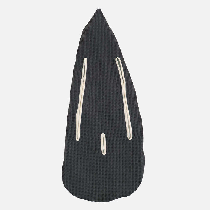 Cotton Waffle Car Seat/Carry Cot Footmuff - Anthracite