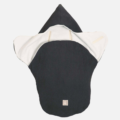 Cotton Waffle Car Seat/Carry Cot Footmuff - Anthracite