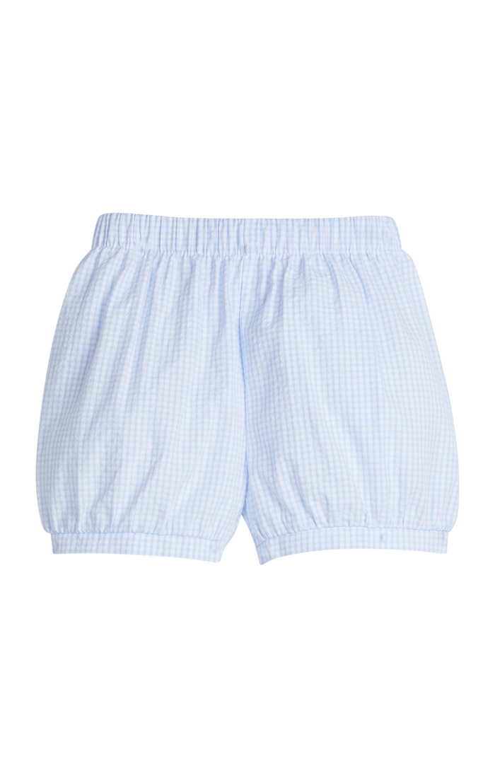 Crochet Peter Pan Shirt/Banded Short Set-Blue Whale