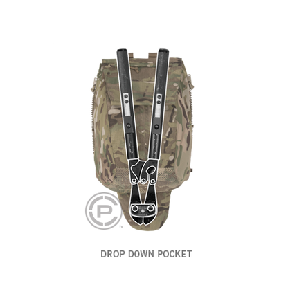 Crye Precision Pack Zip-On Panel Maritime