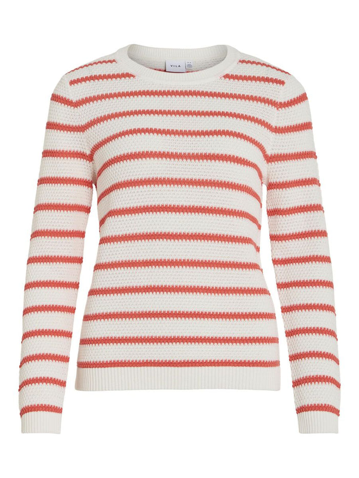 Dalo Stripe Jumper (White/Dubarry)